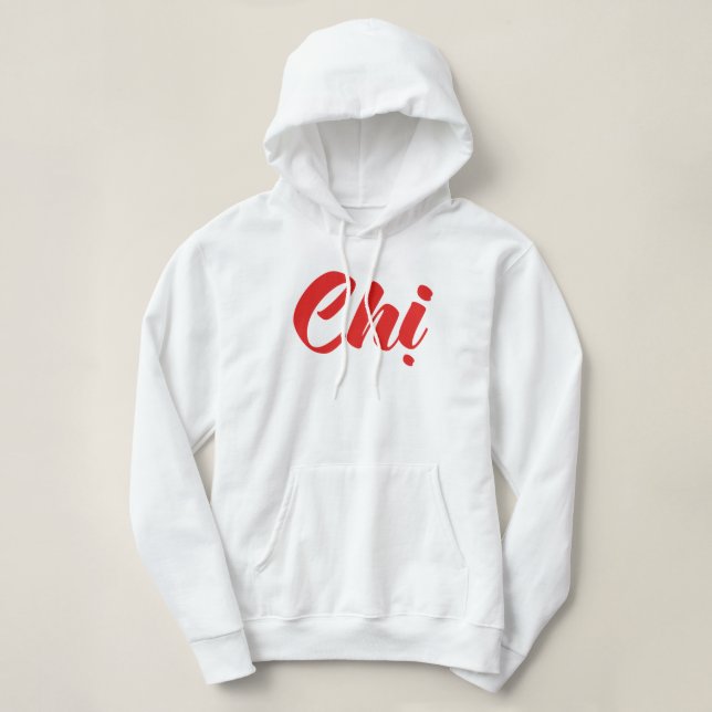 Vietnamesisch Sister - Chmi ~ TietNetVivimont Lang Hoodie (Design vorne)