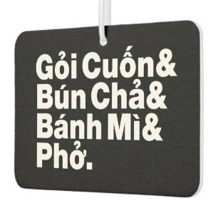 Vietnamesisch Street Food Autolufterfrischer