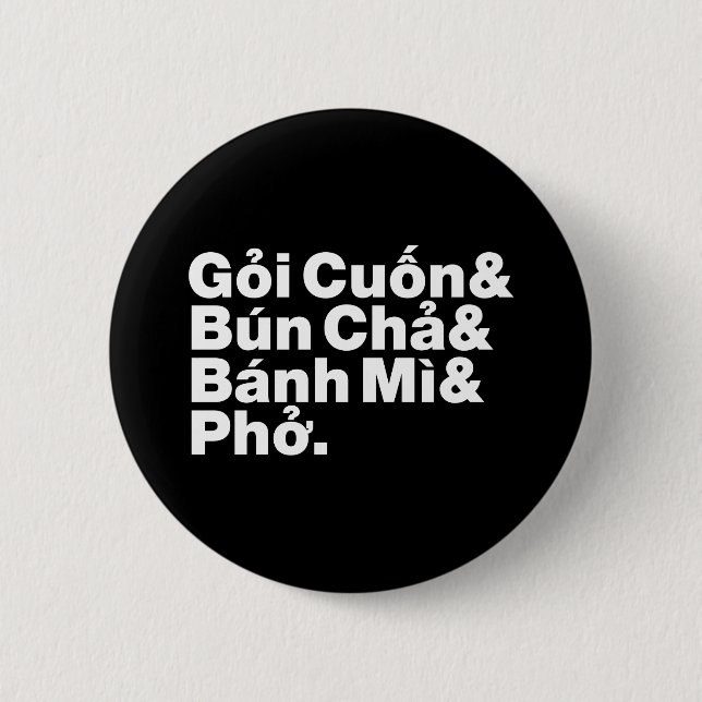Vietnamesisch Street Food Button (Vorderseite)