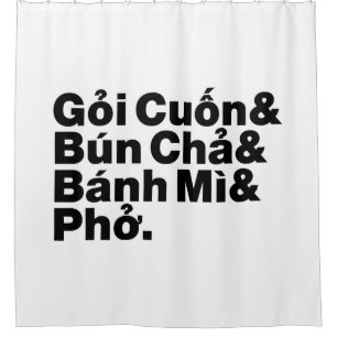 Vietnamesisch Street Food Duschvorhang