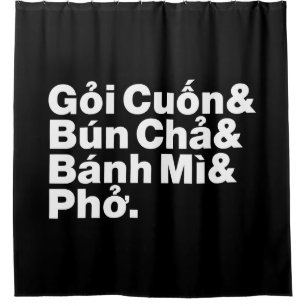 Vietnamesisch Street Food Duschvorhang