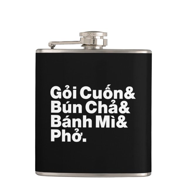 Vietnamesisch Street Food Flachmann (Vorderseite)