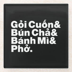 Vietnamesisch Street Food Glasuntersetzer