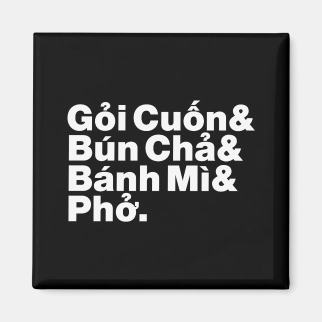 Vietnamesisch Street Food Magnet (Vorne)