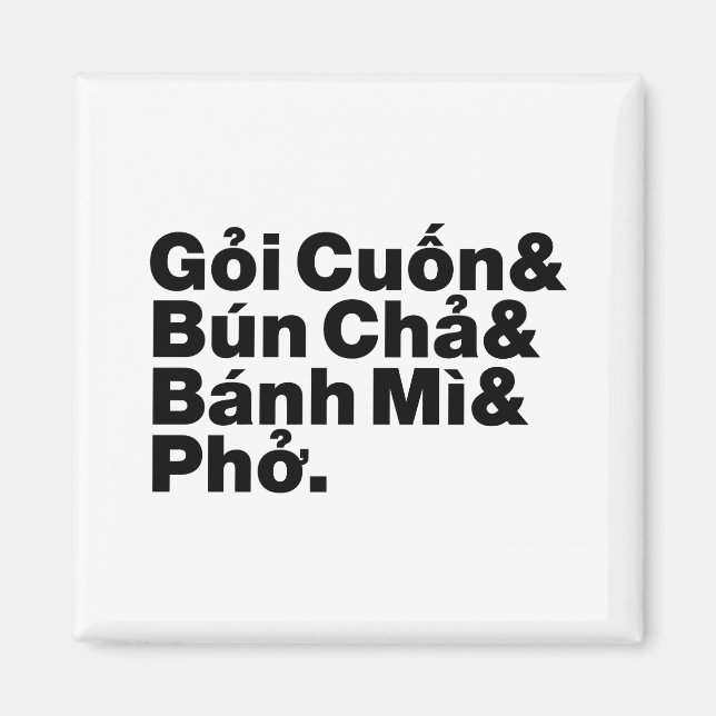 Vietnamesisch Street Food Magnet (Vorne)