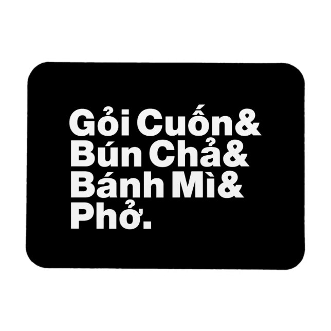 Vietnamesisch Street Food Magnet (Horizontal)