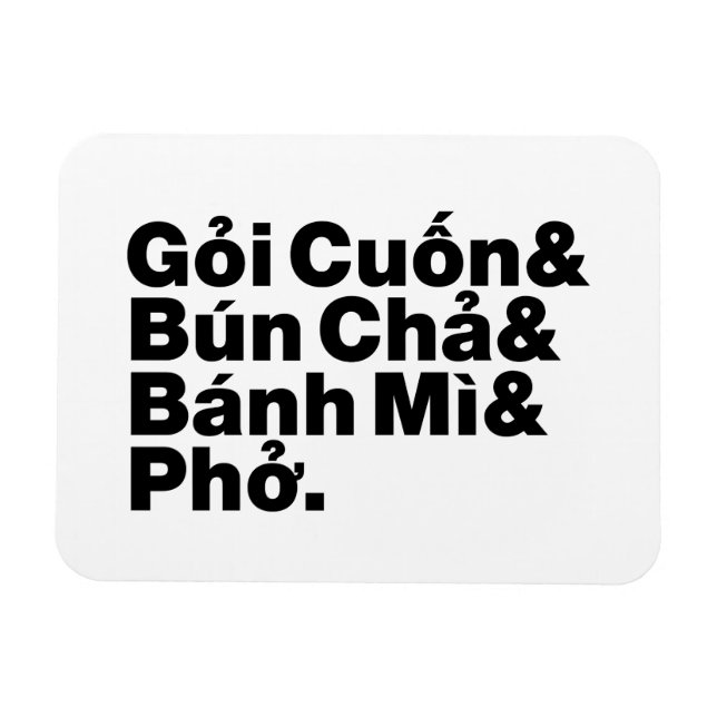 Vietnamesisch Street Food Magnet (Horizontal)