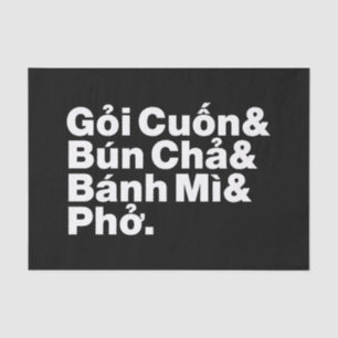 Vietnamesisch Street Food Seidenpapier