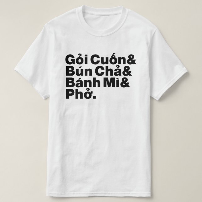 Vietnamesisch Street Food T-Shirt (Design vorne)