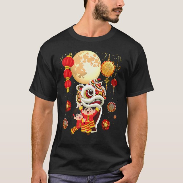 Vietnamesisch Tet Chinese Full Moon Festival Mitte T-Shirt (Vorderseite)