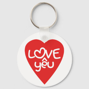 Vietnamesisch Valentine in Liebe Yêu in asiatische Schlüsselanhänger
