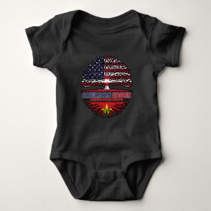 Vietnamesisch Vietnam US Amerikanisch USA Vereinig Baby Strampler