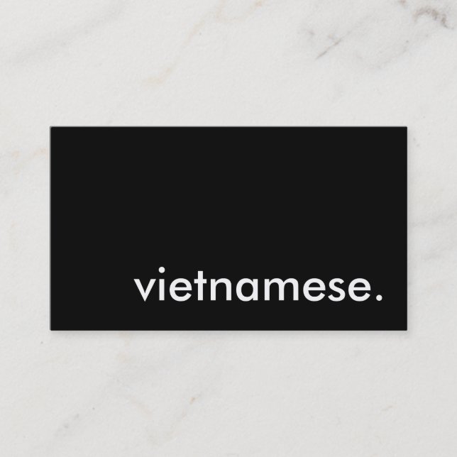 vietnamesisch. visitenkarte (Vorderseite)