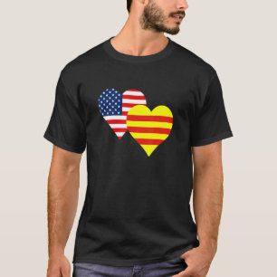 Vietnamesisch Vnch Flag Viet Nam Cong Hoa Herz T-Shirt