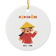 "Vietnamesisch "Xin Chào" Schlüsselanhänger - Kult