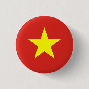vietnamesische Flagge, Flagge Vietnams Button