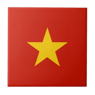 Vietnamesische Flagge Fliese