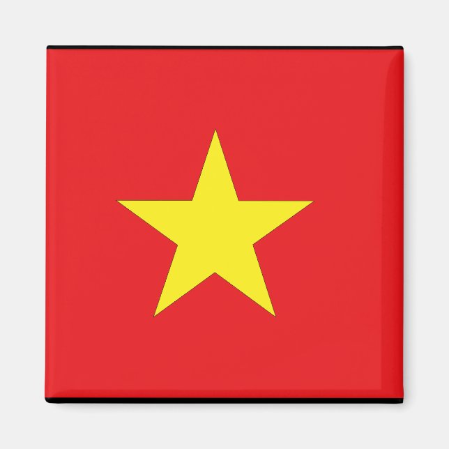 vietnamesische Flagge Magnet (Vorne)