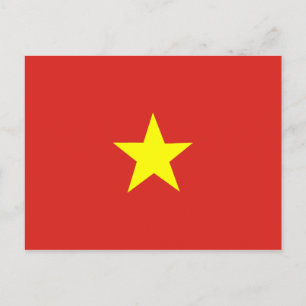 vietnamesische Flagge Postkarte
