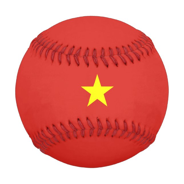 vietnamesische Flagge (Vietnam) Baseball (Vorderseite)