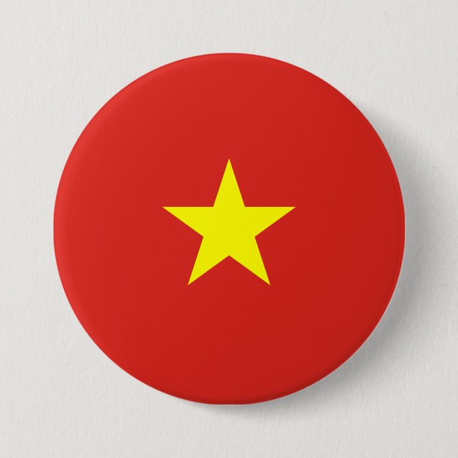 vietnamesische Flagge (Vietnam) Button (Vorderseite)