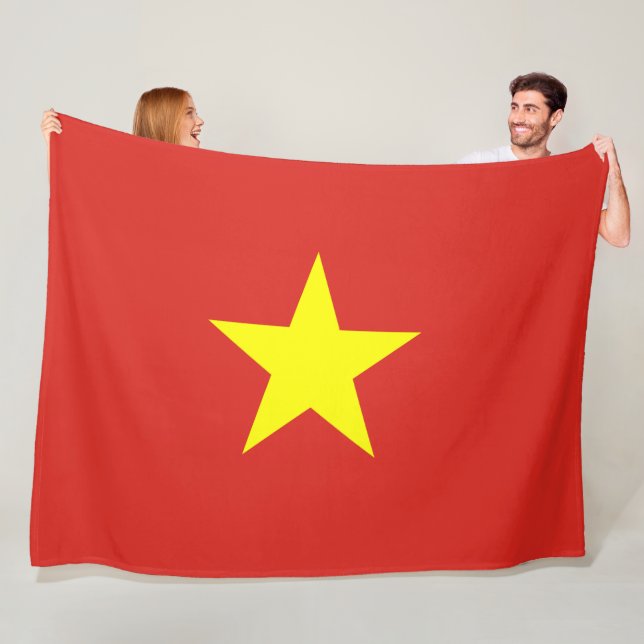 vietnamesische Flagge (Vietnam) Fleecedecke (Beispiel)