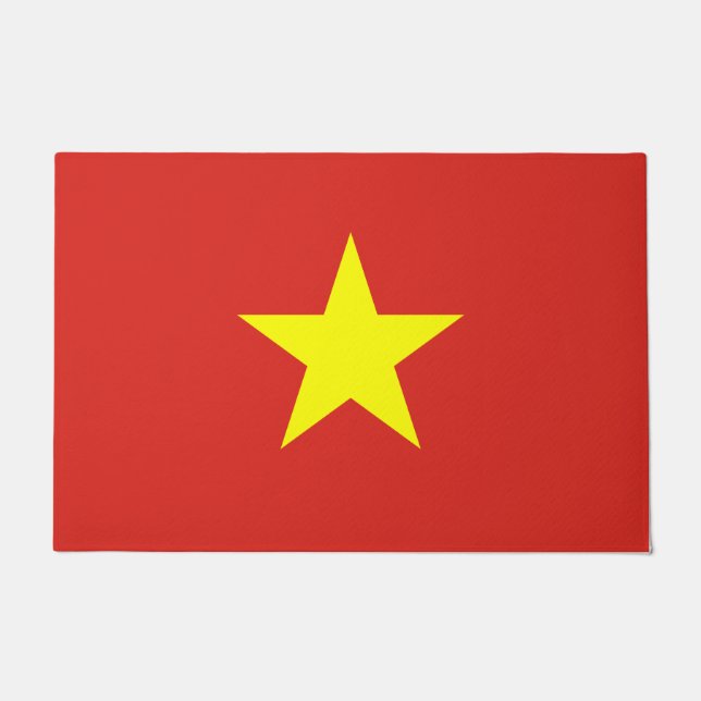 vietnamesische Flagge (Vietnam) Fußmatte (Vorderseite)