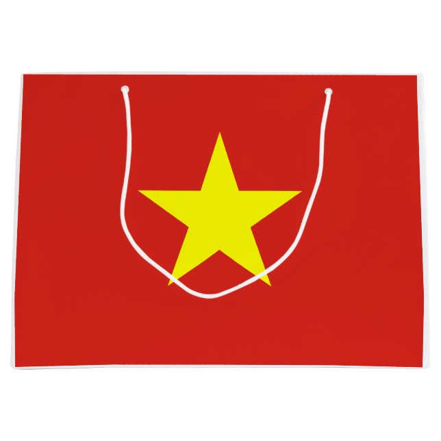 vietnamesische Flagge (Vietnam) Große Geschenktüte (Vorderseite)