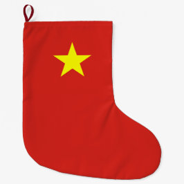 vietnamesische Flagge (Vietnam) Großer Weihnachtsstrumpf