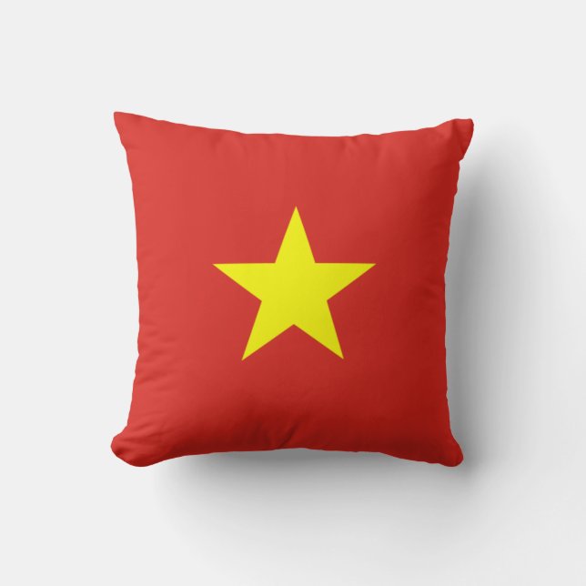 vietnamesische Flagge (Vietnam) Kissen (Vorderseite)