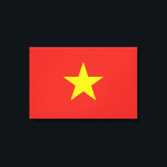 vietnamesische Flagge (Vietnam) Leinwanddruck<br><div class="desc">Dieses Design ist mit der Nationalflagge von Vietnam (offiziell als Sozialistische Republik Vietnam bekannt), einem Land in Südostasien. Es ist das östlichste Land auf der Indochinesischen Halbinsel. Vietnam grenzt im Norden an die China und im Westen an Laos und Kambodscha. Vietnam hat auch Seegrenzen zu Thailand durch den Golf von...</div>