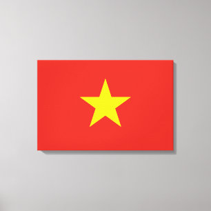 vietnamesische Flagge (Vietnam) Leinwanddruck