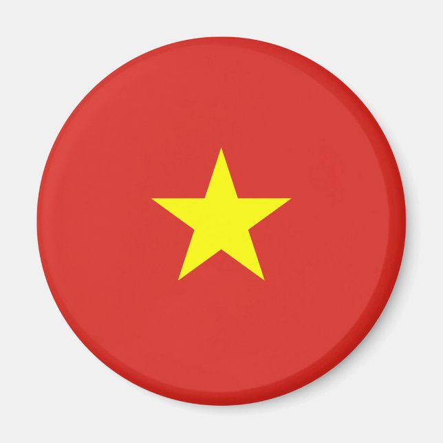 vietnamesische Flagge (Vietnam) Magnet (Vorne)
