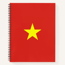 vietnamesische Flagge (Vietnam) Notizbuch