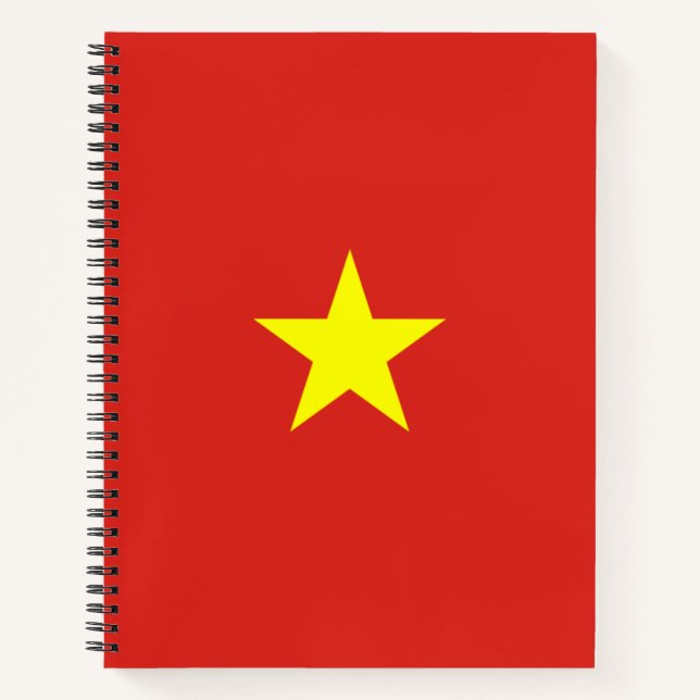vietnamesische Flagge (Vietnam) Notizbuch (Vorderseite)