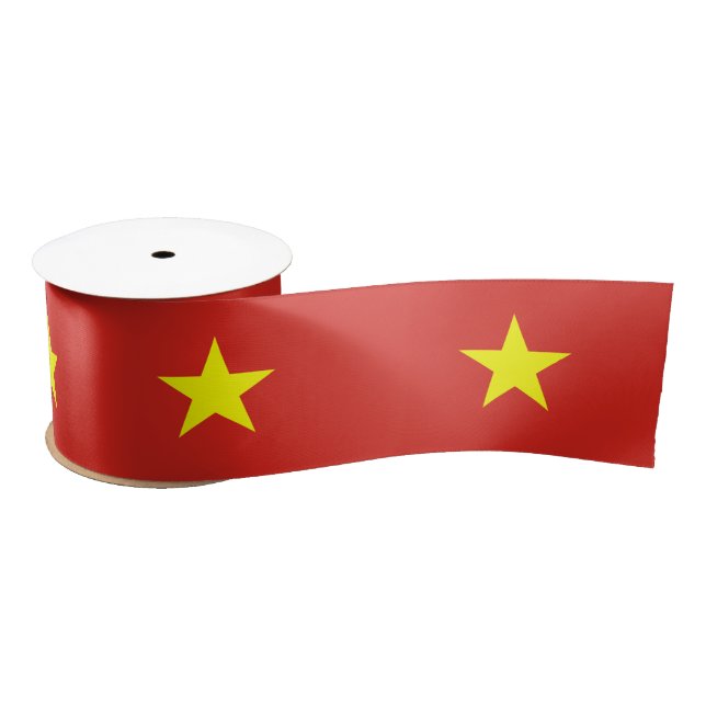 vietnamesische Flagge (Vietnam) Satinband (Spule)