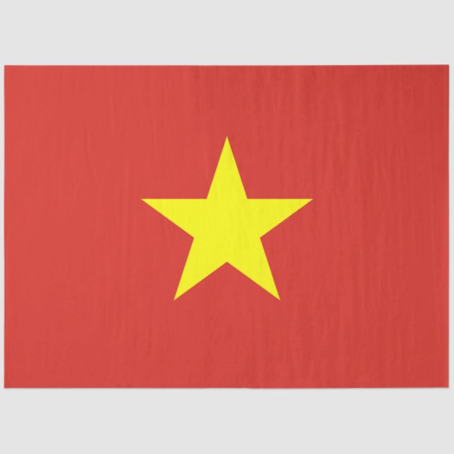 vietnamesische Flagge (Vietnam) Seidenpapier (Vorderseite)