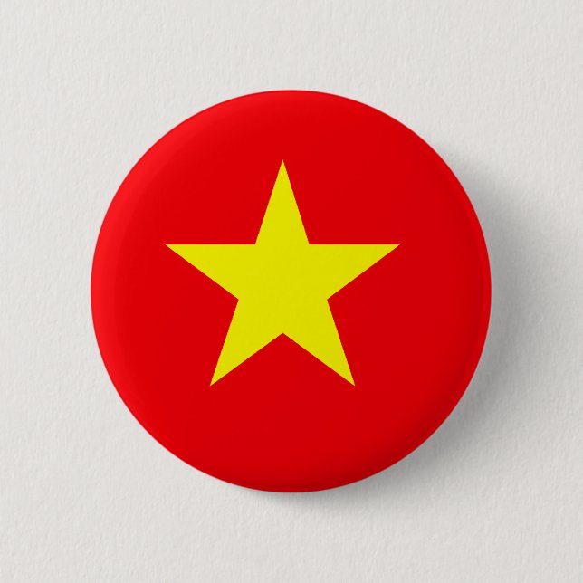 Vietnamesische Flaggen-T - Shirts und Geschenke Button (Vorderseite)