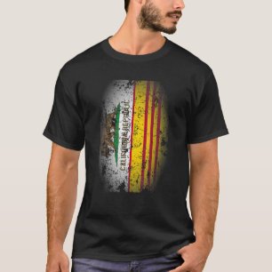 vietnamesische kalifornische Flagge Süd-Vietnam Am T-Shirt