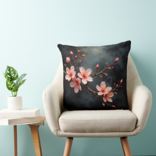 Vietnamesische Pfirsichblüten-Kunst Kissen