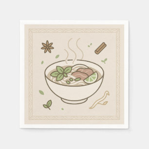 Vietnamesische Pho (US-Restaurant-Stil) Serviette