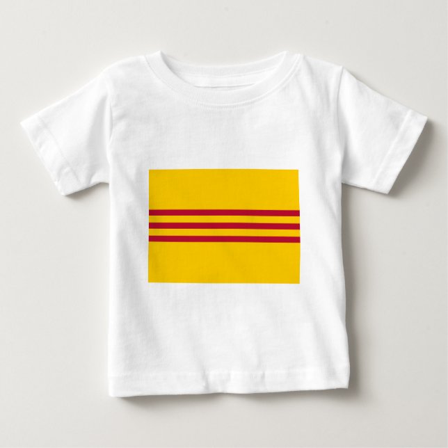 Vietnamesische Südflagge - Vietnam Cờ vàng Ba sọc Baby T-shirt (Vorderseite)