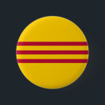 Vietnamesische Südflagge - Vietnam Cờ vàng Ba sọc Button<br><div class="desc">Vietnamesische Südflagge - Vietnam Cờ vàng Ba sọc đỏ - Flagge von Südvietnam - vietnamesische Südflagge - Flagge der Republik von Vietnam (Erb-und Freiheits-Flagge - Lá cờ Tự tun Sie và Di Sản) - Quốc kỳ Việt Nam Cộng hòa - Cờ Ba que - nam, südwärts Vietnamese, Südvietnam, vietnamesische Südflagge,...</div>
