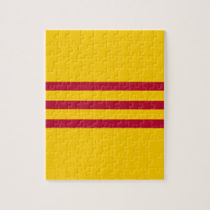 Vietnamesische Südflagge - Vietnam Cờ vàng Ba sọc Puzzle