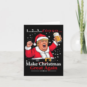 Vietnamesische Weihnachtsfeier Bier Lustig Trump 1 Karte
