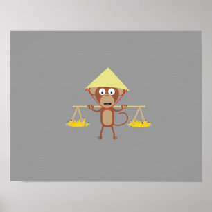 Vietnamesischer Affe Poster