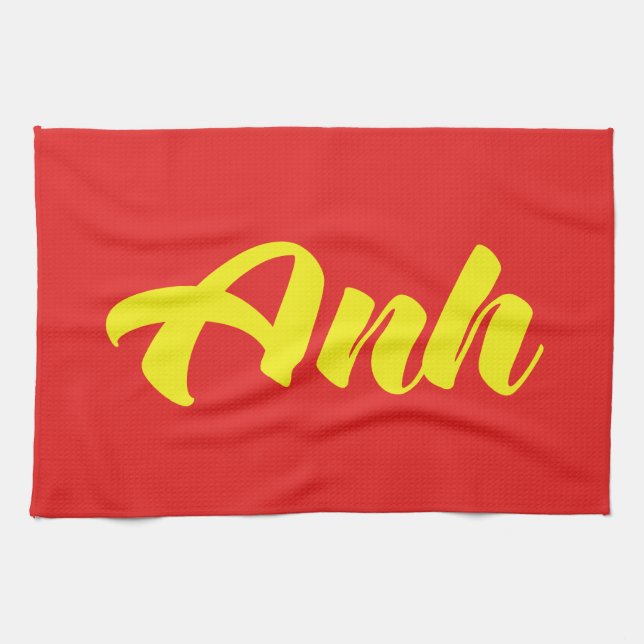 Vietnamesischer Bruder - Anh ~ TietDeskVietLanguag Handtuch (Horizontal)