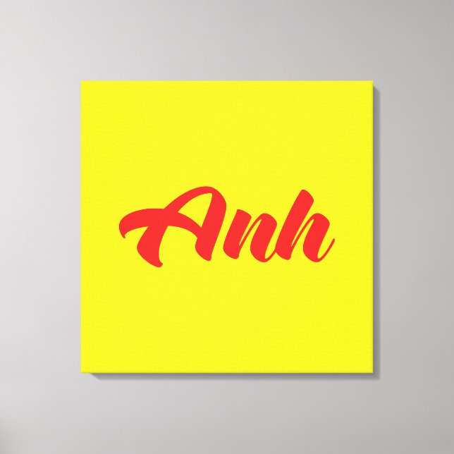 Vietnamesischer Bruder - Anh ~ TietDeskVietLanguag Leinwanddruck (Vorderseite)