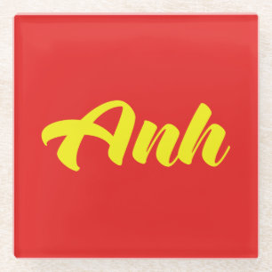 Vietnamesischer Bruder - Anh ~ vietnamesische Spra Glasuntersetzer