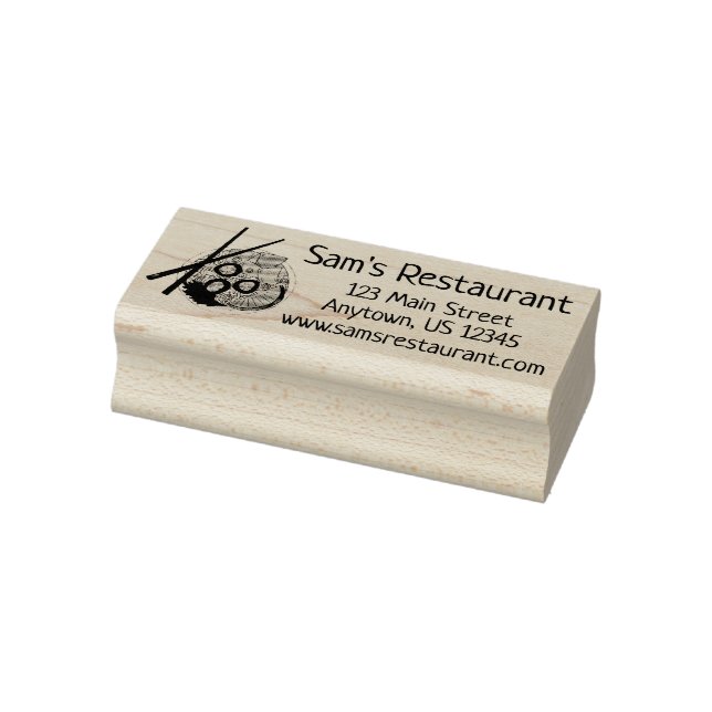 Vietnamesischer Food Chicken Noodle Pho Soup Feins Gummistempel (Stempel)